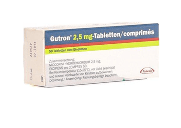 GUTRON 2.5 MG 50 TABLET